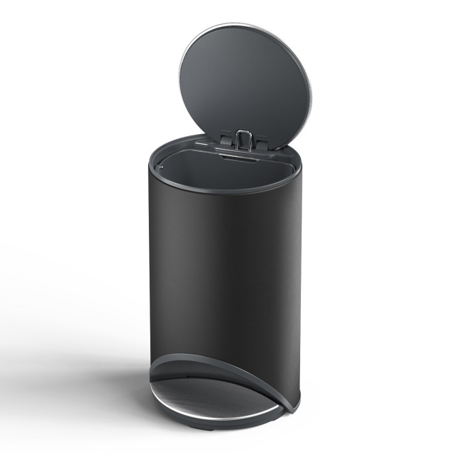 Joseph Joseph Arc 10L Pedal Bin - Carbon Black angle