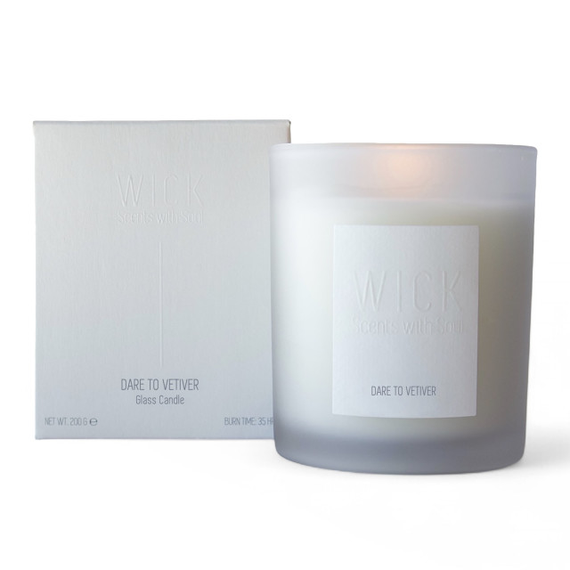 WICK Dare To Vetiver Glass Candle, 500ml