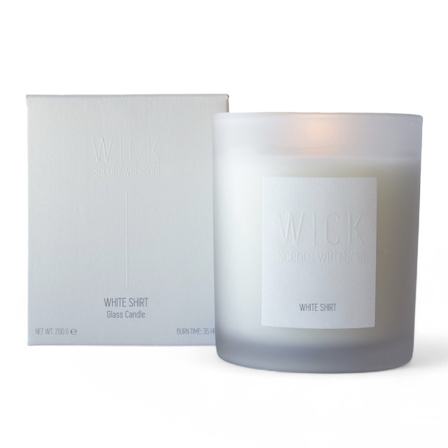 WICK White Shirt XXL Glass Candle, 500ml