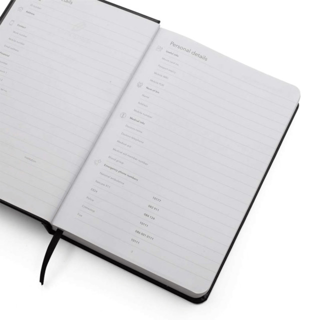 The Papery Classic Multi-Planner - Black angle