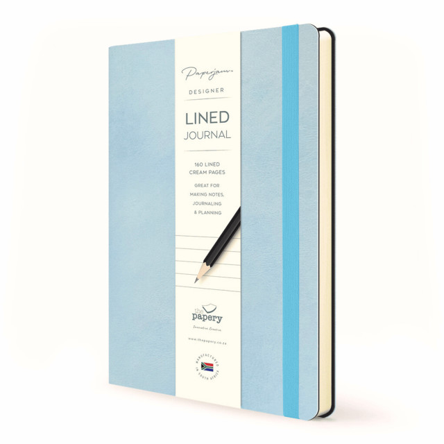 The Papery Flexi Softcover Lined Journal - Blueberry packaging