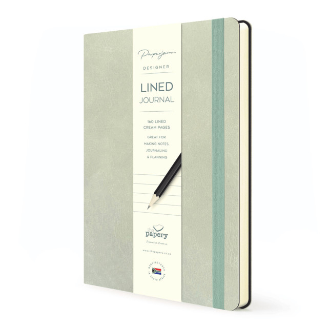 The Papery Flexi Softcover Lined Journal - Truffle packaging