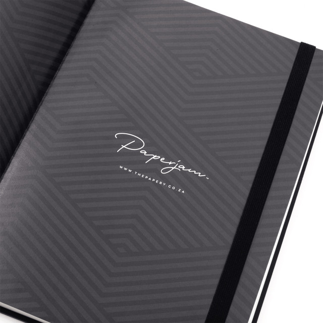 The Papery Flexi Softcover Lined Journal - Black detail
