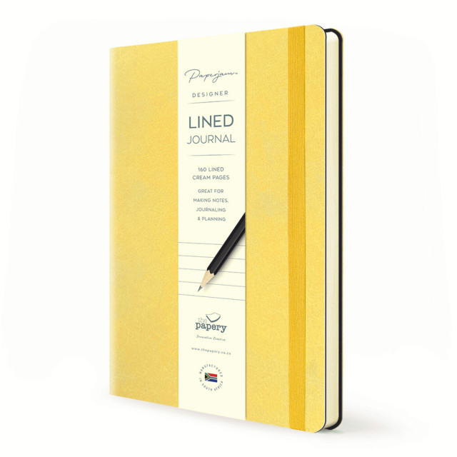 The Papery Flexi Softcover Lined Journal - Shortbread packaging