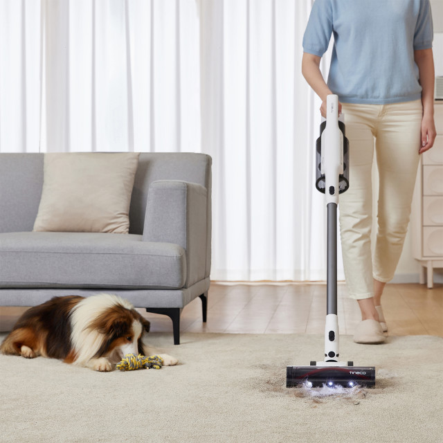Tineco A30S Cordless Vacuum & Hand Vacuum Stick, 500W on a carpet