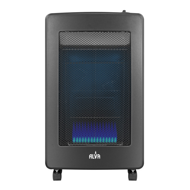 Alva Blue Flame Black Convection Gas Heater angle