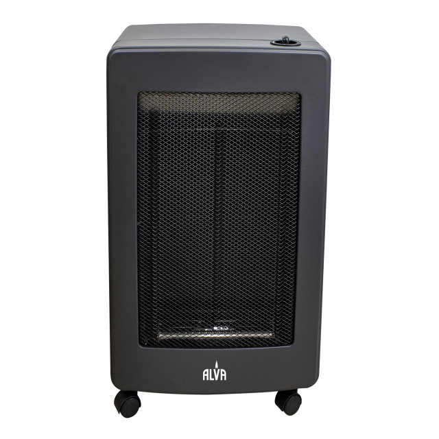 Alva Blue Flame Black Convection Gas Heater angle