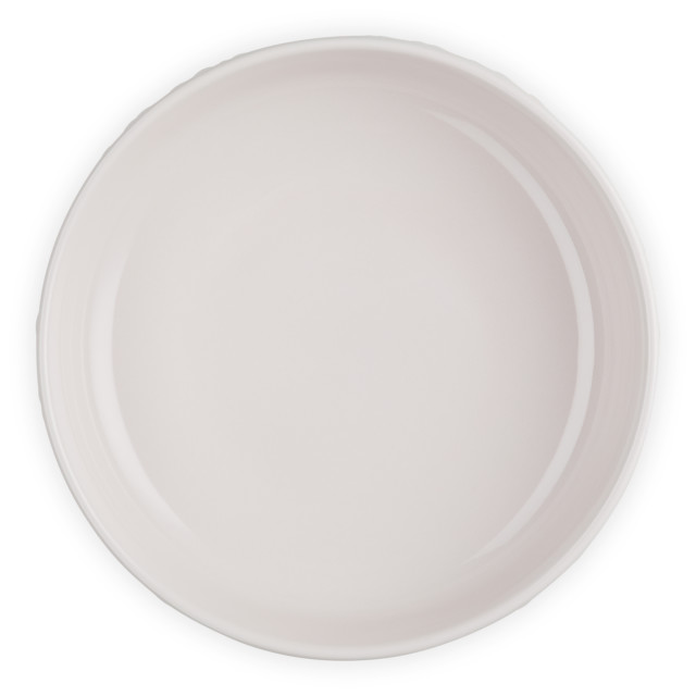 Le Creuset Jardin Relief Stoneware Dish, 18cm - Shell Pink angle