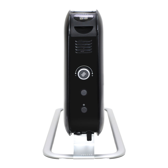 Mill Instant LED Portable Black Heater, 2000W angle