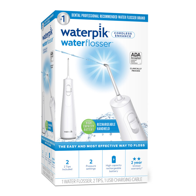 Waterpik WF-21EU Cordless Enhance Water Flosser packaging