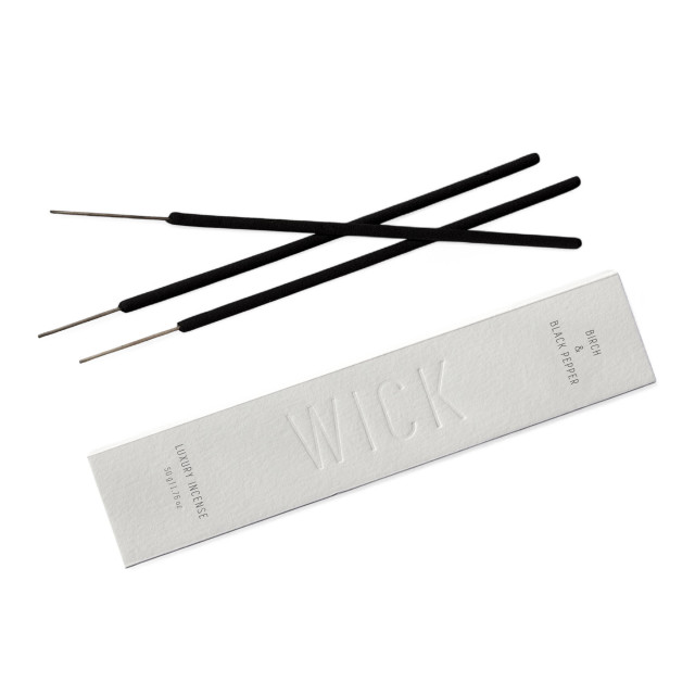 WICK Birch & Black Pepper Luxury Incense, 15-Piece