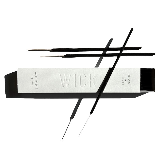 WICK Bergamot & Tobacco Luxury Incense, 15-Piece angle