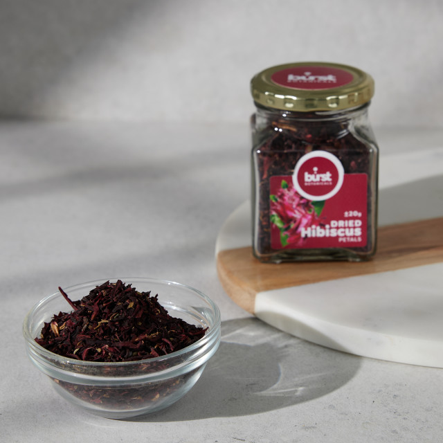 Burst Botanicals Dried Hibiscus Petals, 20g