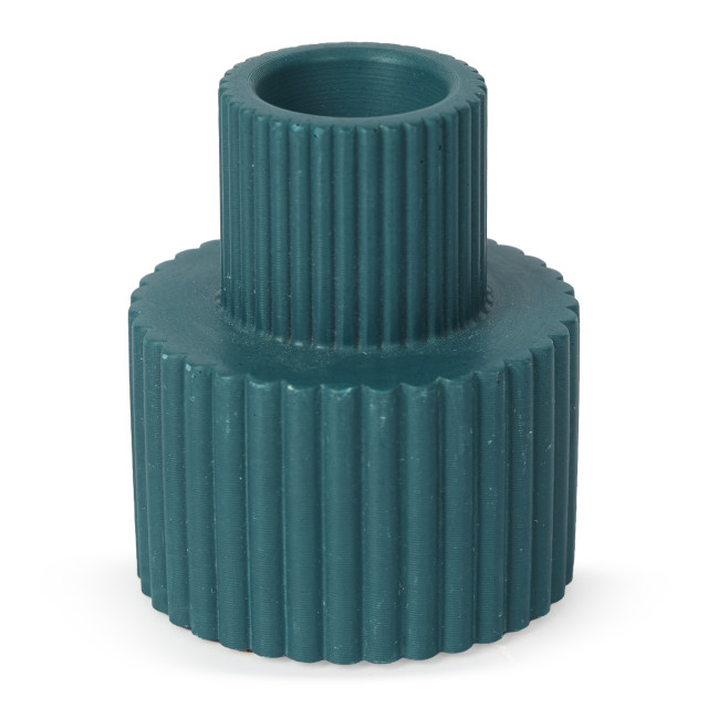 Alkaline Fluted Form Candle Holder - Gulf Coast