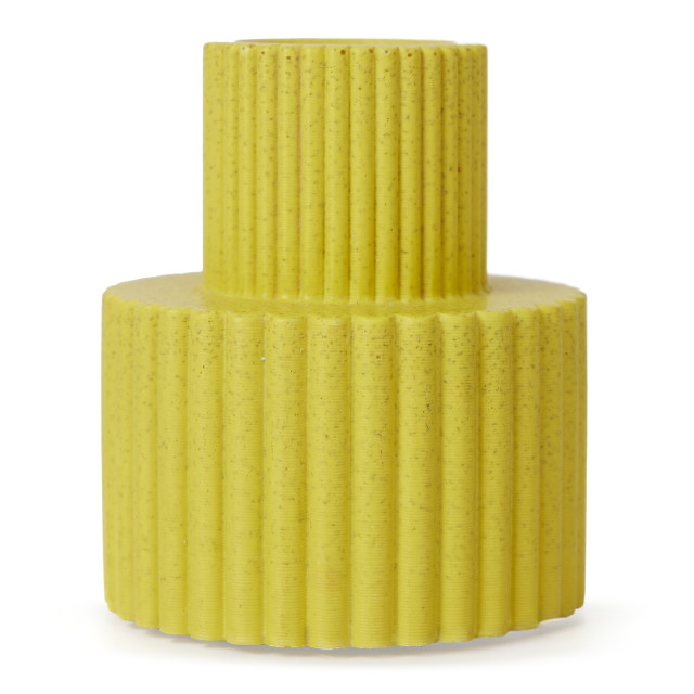Alkaline Fluted Form Candle Holder - Mango