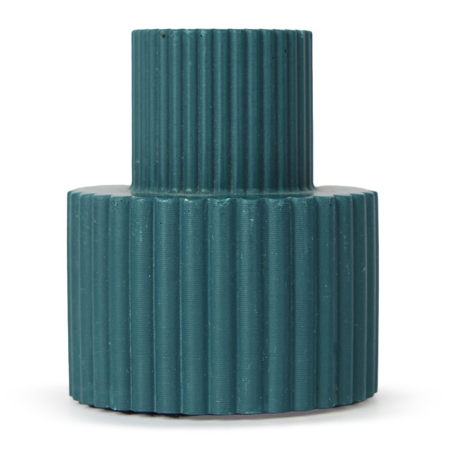 Alkaline Fluted Form Candle Holder - Gulf Coast