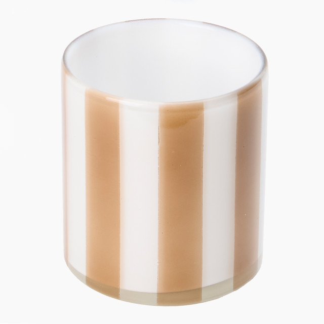 Thread Office Natural Stripe Tealight Candle Holder