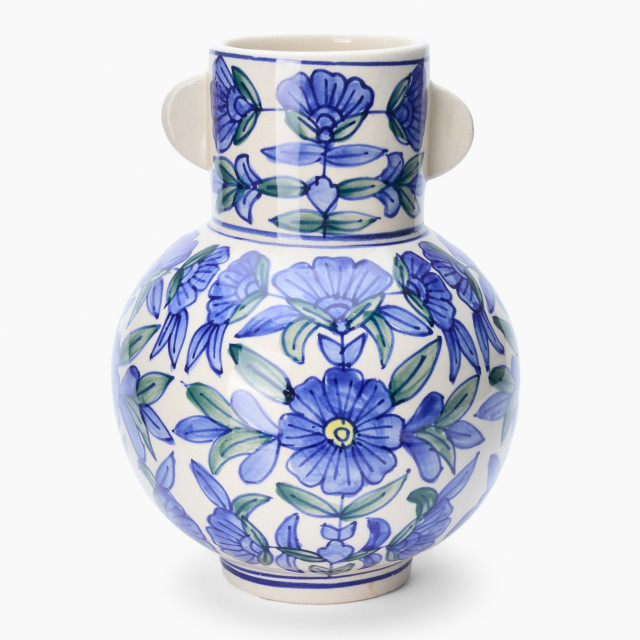 Thread Office Indigo Floral Vase, 25cm