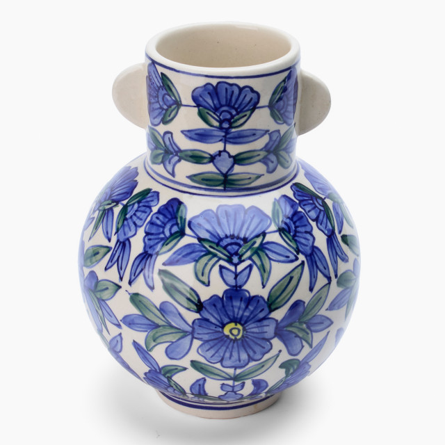 Thread Office Indigo Floral Vase, 25cm