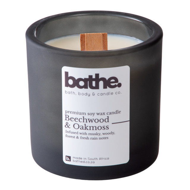 Bathe Beechwood & Oakmoss Soy Wax Candle, 400g