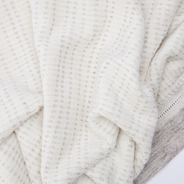 Thread Office Natural Stripe Hand Towel, 480gsm close up