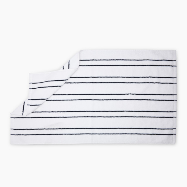 Thread Office White & Black Stripe Hand Towel, 500gsm