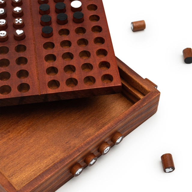 Suck UK Iron & Glory Wooden Codebreaker detail