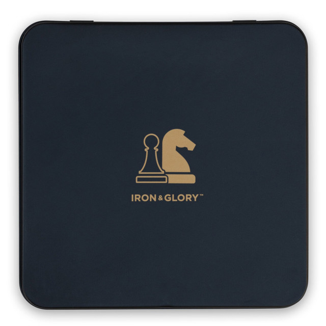 Suck UK Iron & Glory Magnetic Travel Chess Set angle