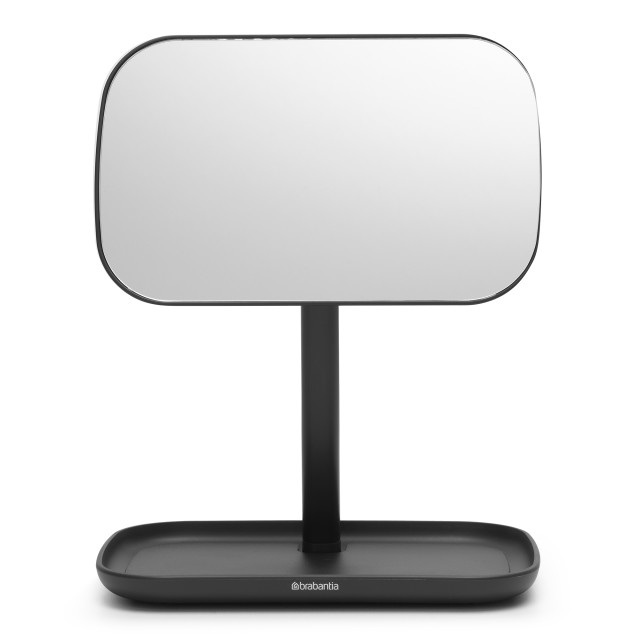 Brabantia ReNew Mirror with Storage Tray - Dark Grey
