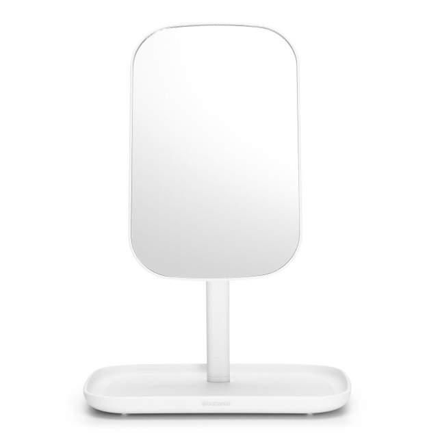 Brabantia ReNew Mirror with Storage Tray - White angle