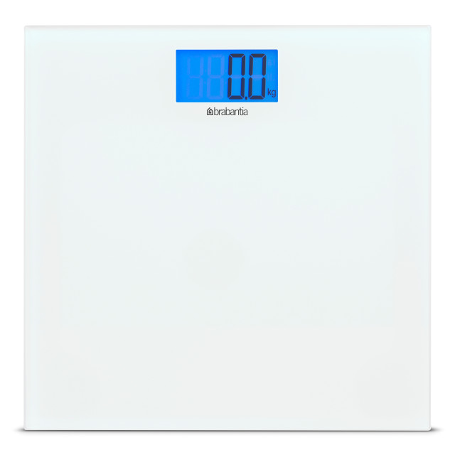 Brabantia Battery-Powered Digital Bathroom Scale - White