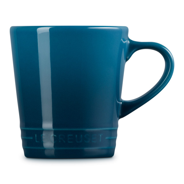 Le Creuset Stoneware V Mug, 180ml - Deep Teal angle
