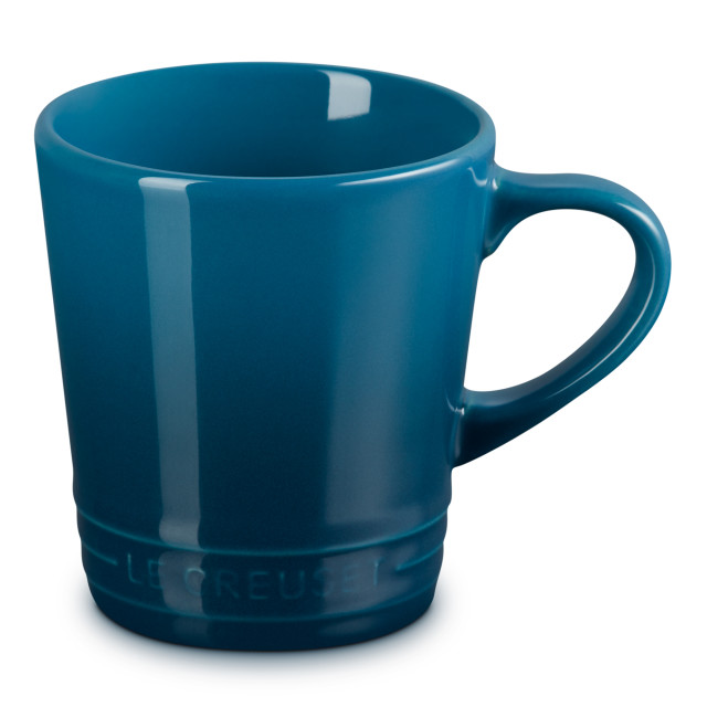 Le Creuset Stoneware V Mug, 180ml - Deep Teal angle