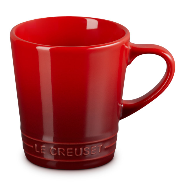 Le Creuset Stoneware V Mug, 180ml - Cerise angle