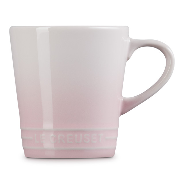 Le Creuset Stoneware V Mug, 180ml - Shell Pink angle