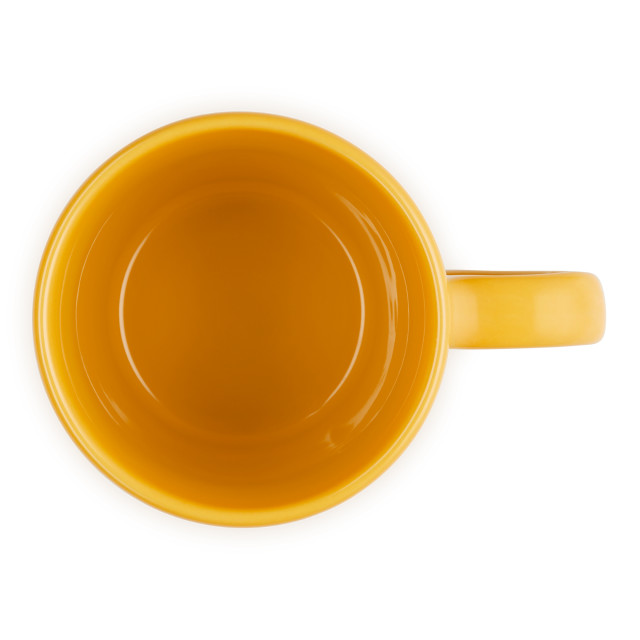 Le Creuset Stoneware V Mug, 180ml - Nectar angle