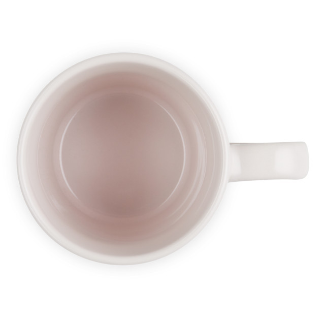 Le Creuset Stoneware V Mug, 100ml - Shell Pink angle