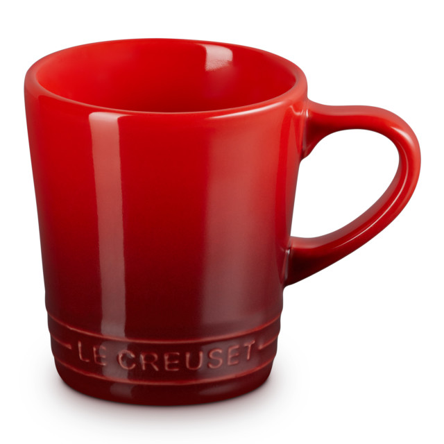 Le Creuset Stoneware V Mug, 100ml - Cerise angle