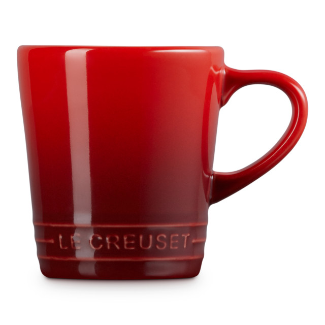 Le Creuset Stoneware V Mug, 100ml - Cerise angle