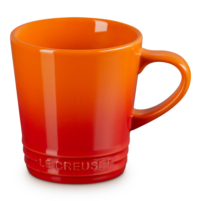 Le Creuset Stoneware V Mug, 330ml - Flame angle