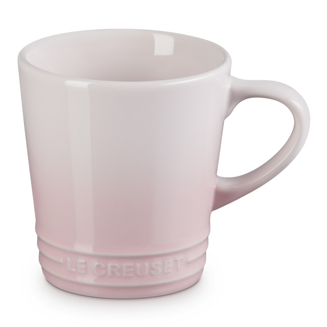 Le Creuset Stoneware V Mug, 330ml - Shell Pink angle