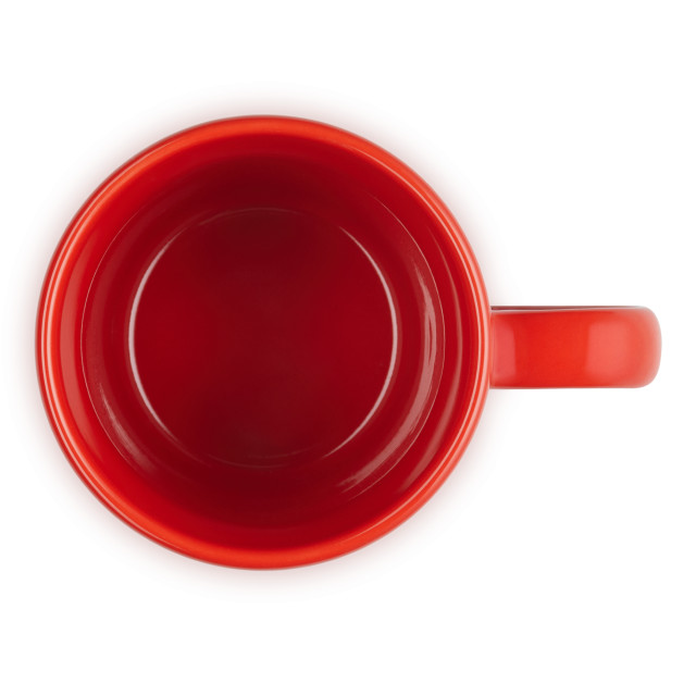 Le Creuset Stoneware V Mug, 330ml - Cerise angle