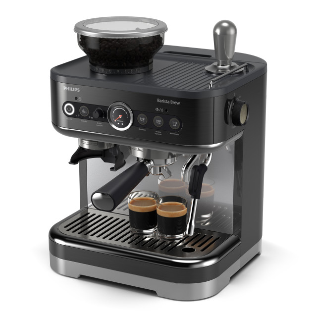 Philips Barista Brew Semi-Automatic Bean-To-Cup Espresso Machine, PSA3218/10 angle