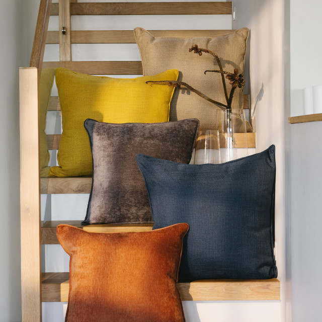 Thread Office Cub Moldova Scatter Cushion with Feather Blend Inner, 60cm x 60cm close up