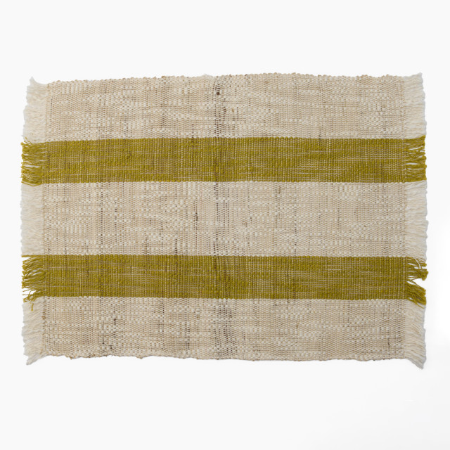 Humble & Mash Rami Striped Placemats, Set of 4 - Mustard