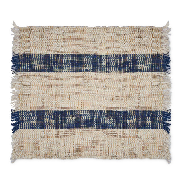 Humble & Mash Ramie Striped Placemats, Set of 4 - Graystone