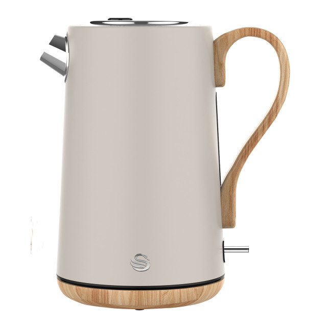 Swan Mist Grey Breakfast Set, 3-Piece detail of the kettle
