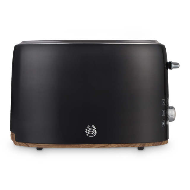 Swan Breakfast Set, 3-Piece - Black