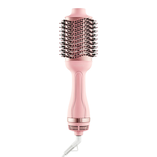 Moyoko Magnitude 2-in-1 Hot Air Hair Dryer Brush - Pink angle
