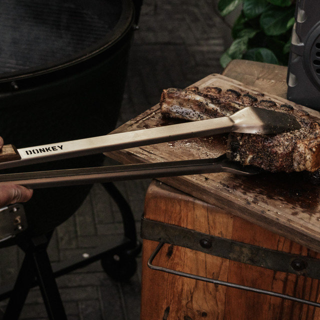 Donkey Long Tong Stainless Steel Braai Fire Tongs, 80cm